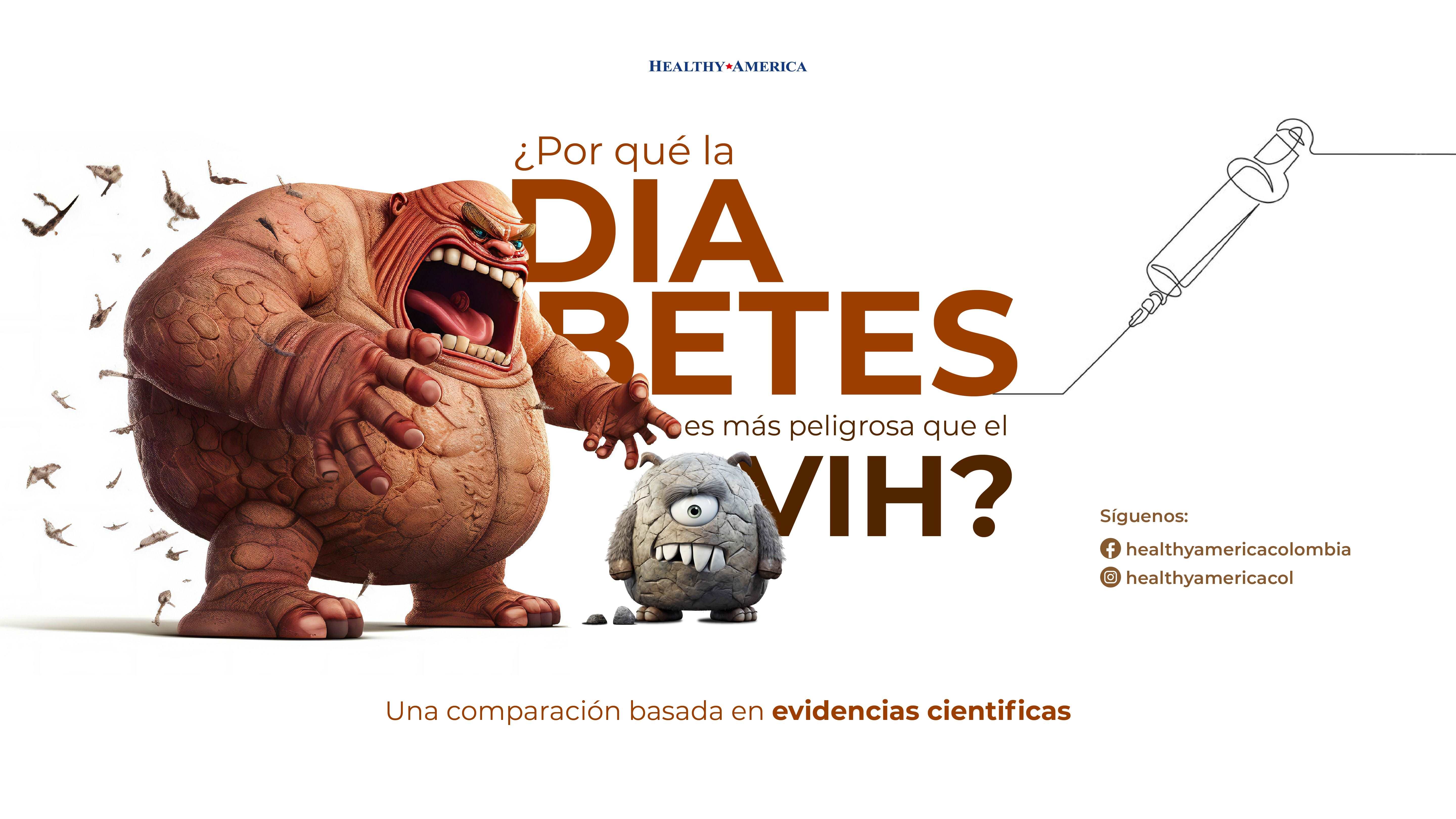 ¿Por qué la diabetes es más peligrosa que el VIH? Una comparación basada en evidencias científicas